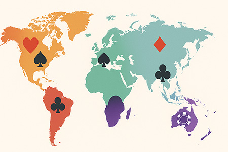 فقرة القسم - كيف يختلف سوق الكازينو عبر الإنترنت بين البلدان