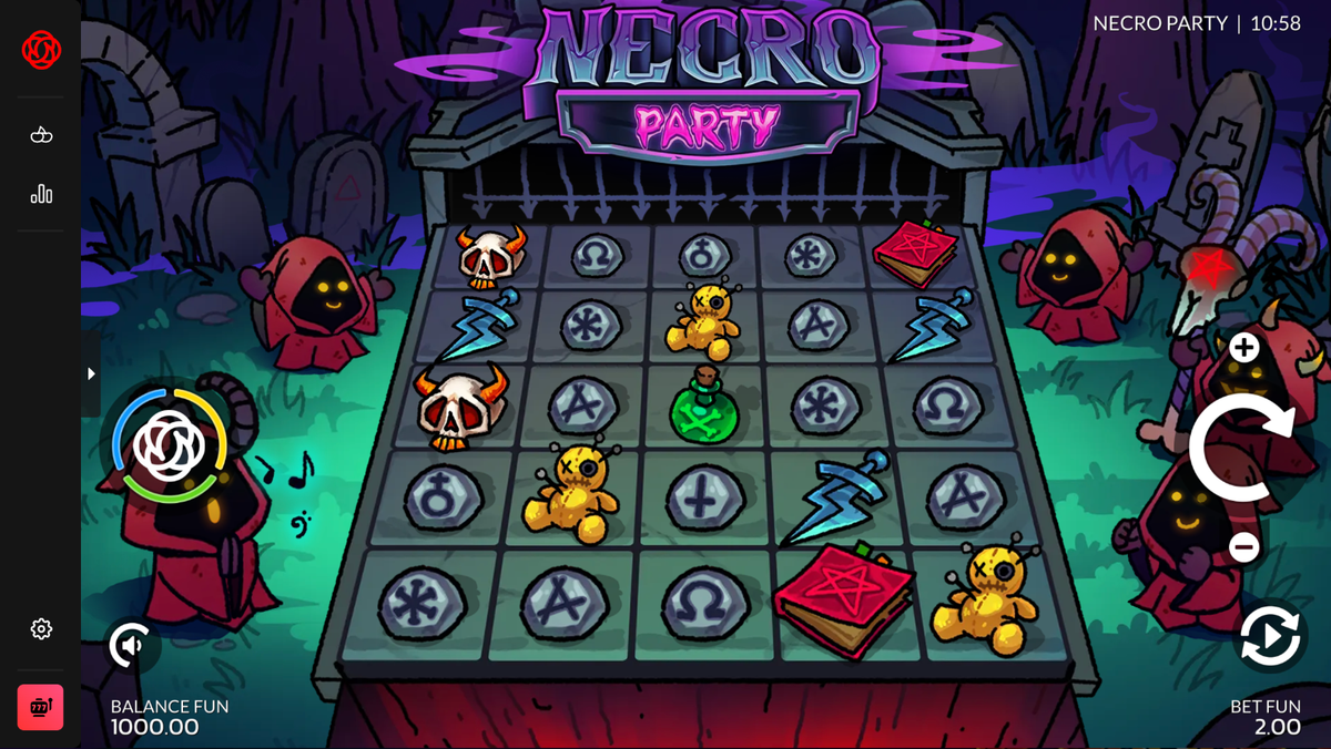 لوحة لعبة Necro Party خماسية الأبعاد من إنتاج 7Rings Gaming.