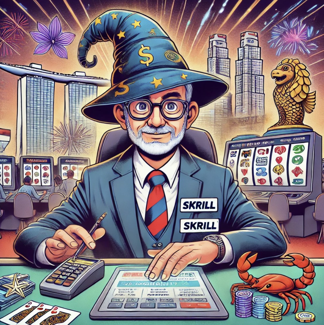 كازينو سكريل السنغافوري على الإنترنت