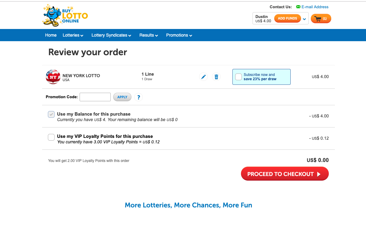 شراء يانصيب نيويورك