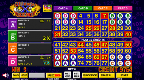 مثال 2 على Ultimate X Keno